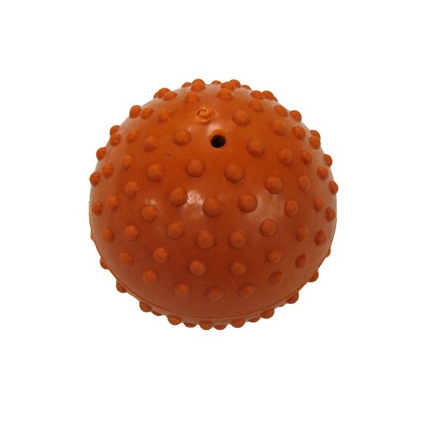 Boss Pet Rubber Dimple Ball with Bell Dog Toy