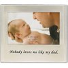 Lawrence Frames 507864 Brushed Metal 4x6 Dad Picture Frame - Sentiments Collection