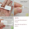 Silver Angel Nose Piercing Kit Gold Color 20G Nose Stud Disposable 16L Steel Needles Piercing Safety Self Body Piercing Kit Tool (2 Pack)