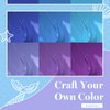 Beetles Gel Nail Polish, 6 Colors Blue Purple Baby Blue Light Purple Gel Polish Aquamarine Mermaid, Soak Off UV LED Nail Lamp Gel Polish Manicure DIY Nail Art Home Salon