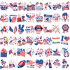 HOWAF 96pcs 4th of July Temporary Tattoos, Independence Day Tattoo Stickers for USA Patriotic Themed Party Decoration, 4th of July Face Tattoos for Kids Adults, American Themed Fake Tattoos for July 4th Party Favors Goodie Bag Fillers