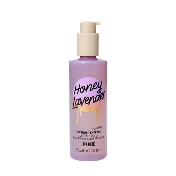 Victoria's Secret Pink Honey Lavender Soothing Body Care Body Oil 8 oz. (Honey Lavender)