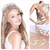 JasperKino 39th Birthday Sash and Tiara Set Rose Gold Birthday Sash Crown Birthday Party Favors Supplies for Girls Birthday Party