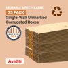 Aviditi 10 x 6 x 5 Corrugated Cardboard Boxes, Small 10"L x 6"W x 5"H, Pack of 25 | Shipping, Packaging, Moving, Storage Box for Home or Business, Strong Wholesale Bulk Boxes