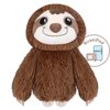 SuzziPad Microwavable Stuffed Animal, Heated Stuffed Animals Sloth Plush for Anxiety, Bedtime, Cuddle & Companion, Soreness & Pain Relief, Warmer Sloth Stuffed Animal, Sloth Gifts for Women, Brown