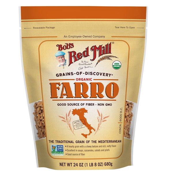 Bob's Red Mill Organic Farro Grain, 24 Ounce (Pack of 4)