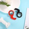 2pcs Keychain Spinner Toy, Keychain Spinner Portable Keychain Spinner Fidget Key Ring Spinner for Teens Adults Finger Exercise (Black, Red)