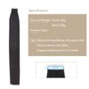 Atbering Tape in Hair Extensions Real Human Hair, Invisible Natural Black Hair Extensions Tape ins for Women, Full Shine Tape in Hair Extensions Salon Quality 20inch 2.5g 20pcs for Gift
