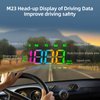 Heads Up Display for Cars Digital GPS Speedometer with Speed, Driving Direction, Overspeed Alarm & Fatigue Alert - Universal Plug & Play HUD for All Vehicles, Trucks, SUVs, and More
