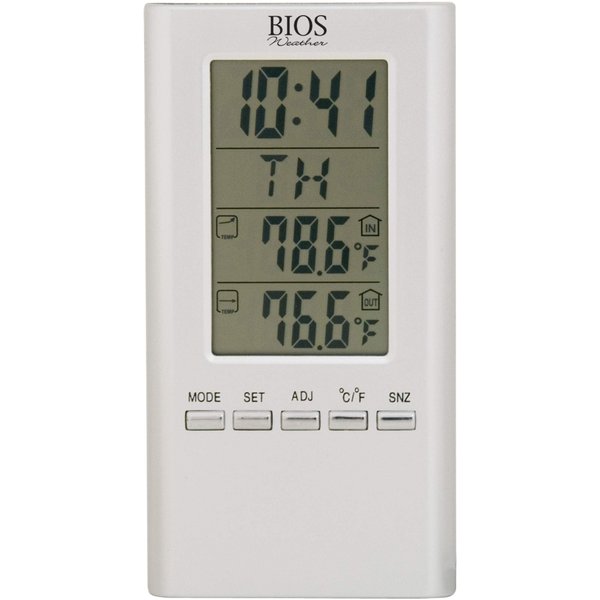 Thermor Bios Indoor/Outdoor Wired Digital Thermometer (White, 4.25-Inch x 6.5-Inch x 0.5-Inch)