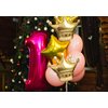 8Pcs Gold Crown Foil Balloons Party Decorations.Wedding Bridal Shower Marriage Engagement Party Supplies