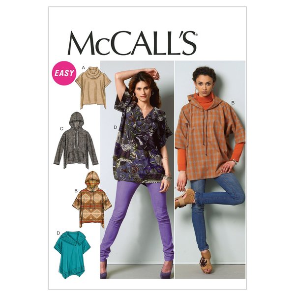 McCall Patterns M66030Y0 Misses' Tops Sewing Pattern, Size Y (XSM-SML-MED)