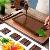 MUMAEVYT 0.8-Inch Deep Chocolate Bar Molds with Piping Bags and Tips Set, Perfect for DIY Dubai Pistachio Filled Bars,Candy,Cream Cake Decorating Kit,BPA-Free Food-Grade Silicone, Easy to Use & Clean