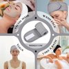 Whaline 3Pcs Spa Facial Headband White Black Grey Head Wrap Terry Cloth Waffle Adjustable Makeup Headband for Bath Sports Washing Face Shower