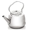 Petromax Stainless Steel Teakettle for Indoor/Outdoor Use Over an Open Campfire or in Your Kitchen, Holds Up to 1.6 Qt