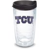 Tervis Made in USA Double Walled Texas Christian University TCU Horned Frogs Insulated Tumbler Cup Keeps Drinks Cold & Hot, 16oz, Primary Logo