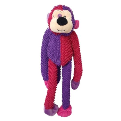 Multipet Monkey Plush Dog Toy 17" (Assorted Color, 1 Pack)