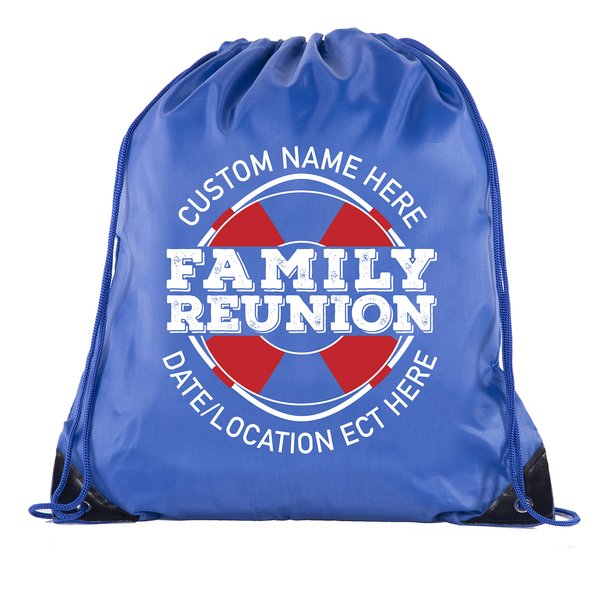 Life Raft with Custom Name and Date-Family Reunion Party Favor Bags - 10PK Royal CE2500FAM S10