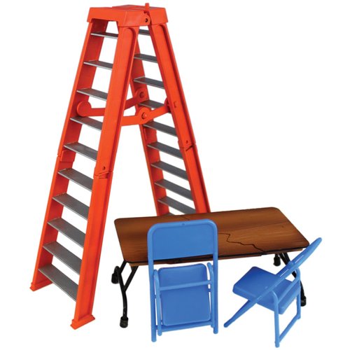 Ringside Ultimate Ladder & Table Playset (Orange) Collectibles Exclusive Toy Wrestling Action Figure Accessories