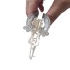 Novelty Ocean Jellyfish Hair Clips,Cellulose Acetate Hair Clips,Big Claw Clips for Girl,Hair Accessories,Silver