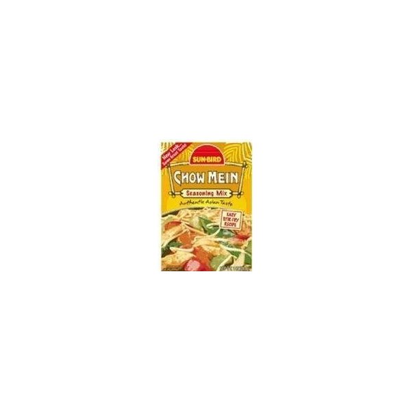 Sun-Bird Chow Mein Seasoning Mix (1 oz Packets) 4 Pack by Sun Bird