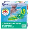 Aqua Mini Stingray Gliders - 2 Pack - Underwater Pool Toys with Adjustable Fins Travel Up to 40 Feet