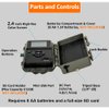 GardePro A3S Trail Camera, 64MP 1296p Game Camera with Clear 100ft No Glow Night Vision, Fast 0.1s Trigger Speed Motion Activated Waterproof, H.264 MP4 Video