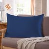 Tim & Tina 22 Momme 100% Pure Mulberry Luxury Silk Pillowcase, Good for Skin and Hair, Facial Beauty (Standard, Navy Blue)
