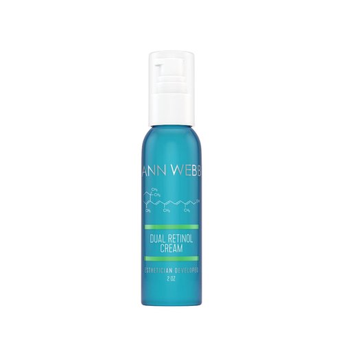 Ann Webb Dual Retinol Cream - All Natural Night Moisturizer w/Time Release Retinol Gentle & Powerful Exfoliator, Anti-Aging, Anti-Wrinkle, Smoothing Fine Lines & Brightening Night Cream. 2oz