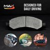 Max Advanced Brakes Rear Brake Pad for 2019 2020 2021 Toyota C-HR, Elite-Max Carbon Ceramic Pad w/Hardware