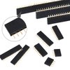 Ruibapa 2.54mm Female Pin Header Socket Connector Strip Assortment Kit Straight Single Row PCB Board Pin Header 4、6、8、10、12、16、20、40Pin P-037