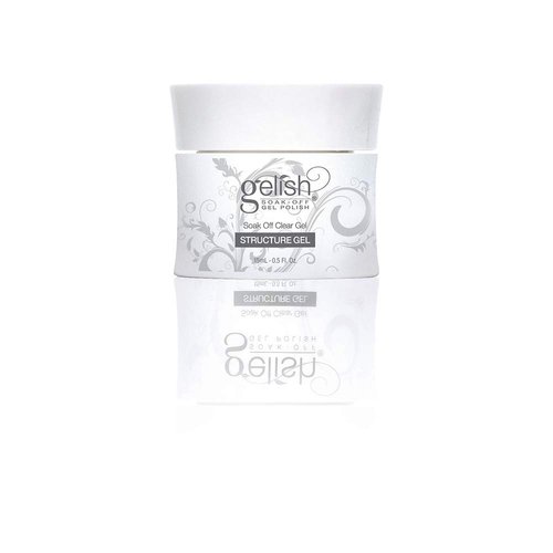 Gelish Clear Structure Gel Nail Jar, Strengthening Gel Nail Polish, Long Lasting Gel Nail Polish, 0.5 fl. oz.