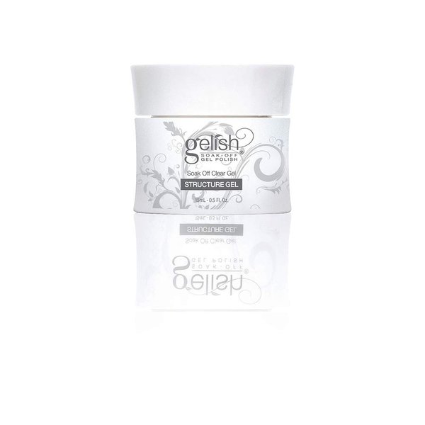Gelish Clear Structure Gel Nail Jar, Strengthening Gel Nail Polish, Long Lasting Gel Nail Polish, 0.5 fl. oz.