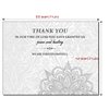 Elcer Celebration of life Funeral thank you cards with envelopes Sympathy Condolence acknowledgement Thank you Cards (White)