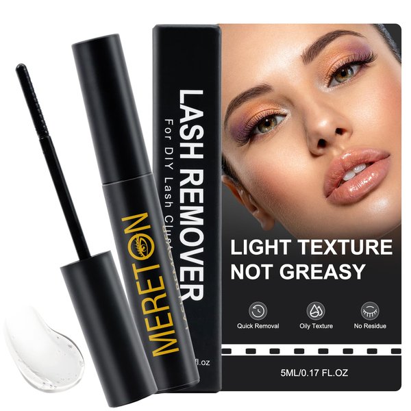 Lash Remover for Cluster Lashes 5ml Lash Cluster Remover Non-Irritating Oil Lash Glue Remover Easy Removal Gentle Cluster Eyelash Remover Lash Remover for Lash Extensions at Home