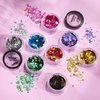 Holographic Chunky Glitter by Moon Glitter – 100% Cosmetic Glitter for Face, Body, Nails, Hair and Lips - 0.10oz - Purple