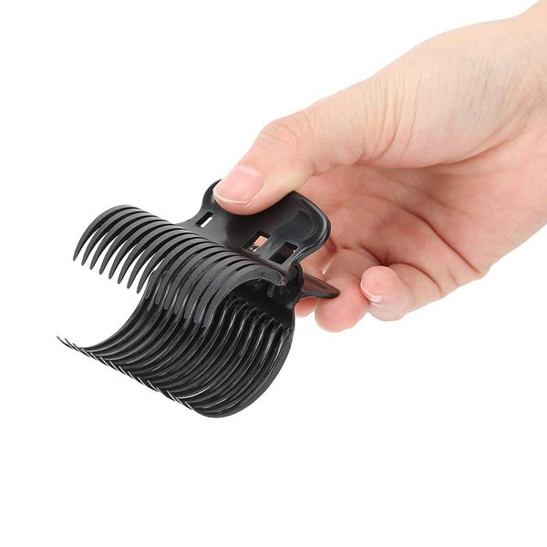 Hair Roller Clip, 12pcs/set Hot Roller Curler Claw Clips Plastic Hair Curlers Clips Replacement Hair Styling Tool for Women Girls (Black)