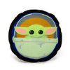 Buckle-Down Dog Toy, Star Wars, Ballistic Squeaker The Mandalorian Child Chibi Carriage Pod Pose Blue 8" x 8"