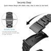 MIJOBS Mi Band 7 Mi Band 6 Strap for Xiaomi Mi Band 5 4 3, Stainless Steel Watch Band Metal Replacement Bracelet Wristband for Mi Smart Band 5
