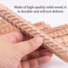 Wood Clay Pattern Roller Textured Rolling Pin Clay Modeling Pattern Rollers, 5.9inch Wooden Handle Clay Texture Slab Roller Clay Pottery Rolling Pottery Tools for Ceramic (Style 1)