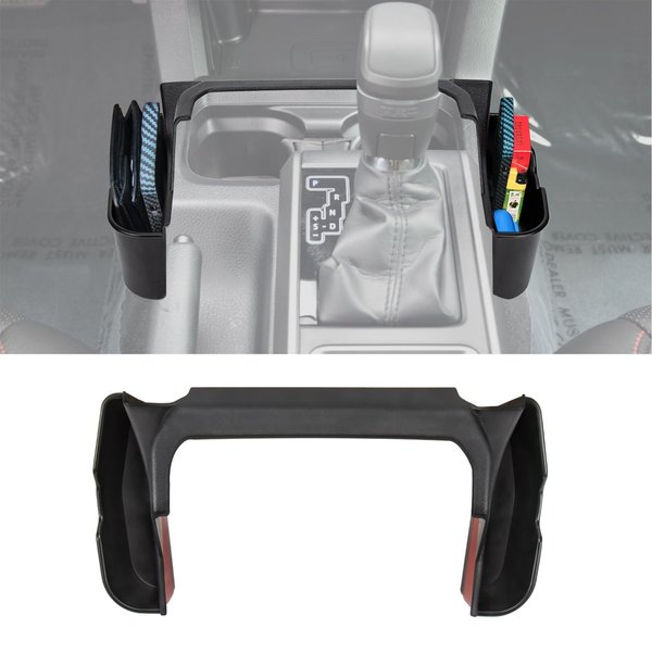 Carwiner Gear Shift Center Console Organizer Storage Tray Compatible with Toyota Tacoma Accessories 2016-2022 2023 Interior Accessory Holder Box