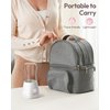 Portable Bottle Warmer, w-maxa Fast Baby Bottle Warmer for Travel with Glass Bottle & 4 Adapters, Rechargeable Bottle Warmer On The Go with Precise Temperature Control for Breastmilk, Formula