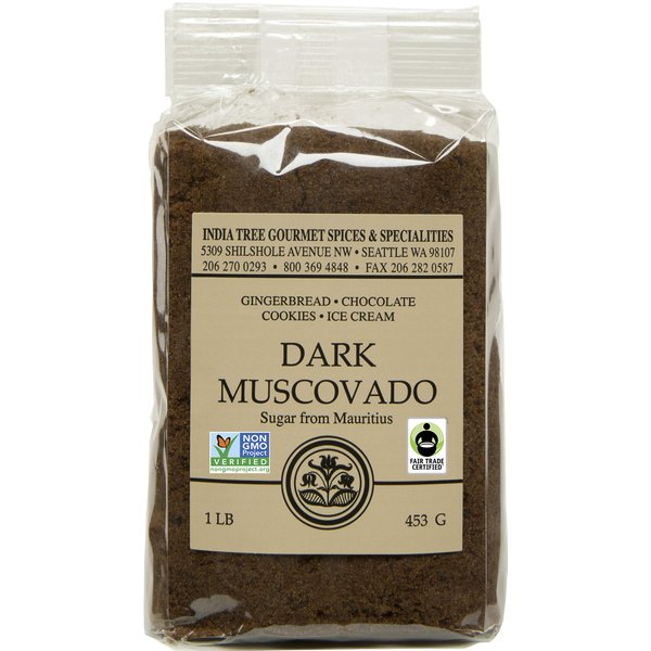 India Tree Dark Muscovado Sugar, 1 Pound