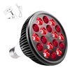 Wolezek Red Light Therapy Lamp with Lamp Holder, 660nm Red and 850nm Near Infrared Combo Wavelength LED Red Light Bulb, Red Light Therapy Device for Face and Body, Aluminium Shell, E27/E26 Standard