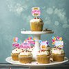 Rsstarxi 40 Pack Happy Birthday Cupcake Toppers Birthday Cupcake Picks Decorations for Baby Shower Boys Girls Birthday Party Cake Decorations Supplies
