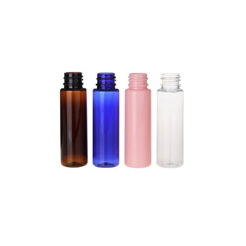 6PCS 30ml/1oz Empty Plastic Pump Vial Packing Bottles with Transparent Cap-Face Cream Jar Pot Makeup Travel Cosmetic Storage Container Holder for Lotion Bath Shower Dispenser (Transparent+Pink)