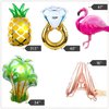JeVenis Set of 5 Beach Bach Balloons Flamingo Bridal Shower Decor Beach Bachelorette Party Decorations Kit Bachelorette Party Balloons Beach Bachelorette Decor