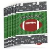Big Dot of Happiness End Zone - Football - Baby Shower or Birthday Party Thank You Cards (8 count)