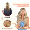 Micro Link Hair Extensions Human Hair 30g 18inch#(1660) Highlight Golden Blonde Microlink Hair Extensions Human Hair Microbead Hair Extensions Microlink Hair Extensions Micro Beads Hair Extensions