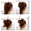 iFlyMars 3 Pieces Hair Donut Bun Makers, 2 Pieces Foam Sponge Bun Shapers, 1 Pieces Magic French Twist Hairstyle Clip,2 Snap Bun Makers,10 pieces Hair Elastic Bands, 20 pieces Hair Pins (Brown)